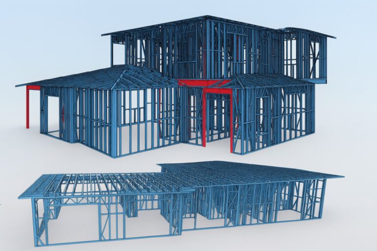 Numerous cold formed steel residential houses project image